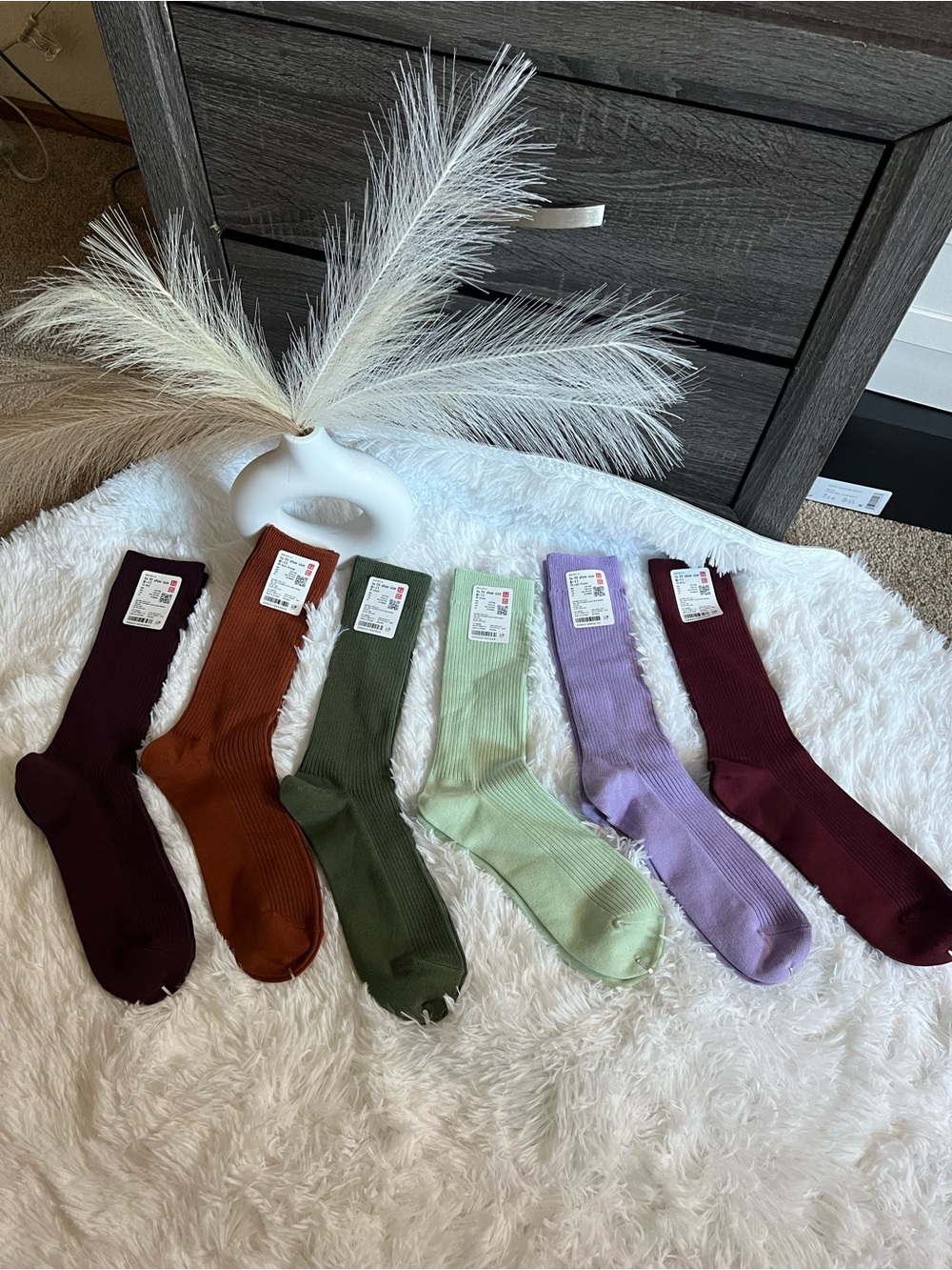 🔥NWT🔥 Uniqlo Set of Colorful 6 pairs of socks